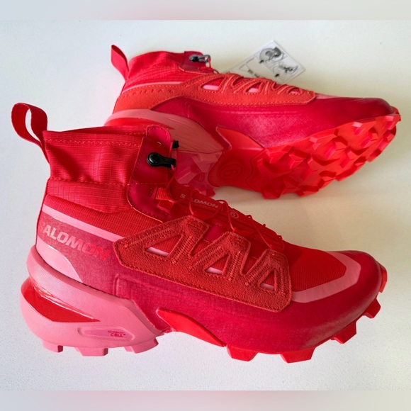 NWT Salomon x MM6 Maison Margiela Red Sneakers - Picture 10 of 17